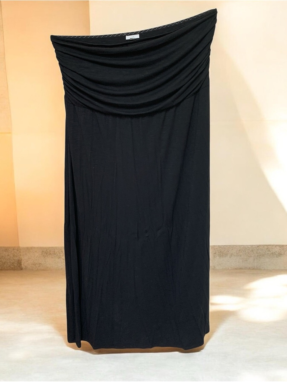 Black 3x J.Jill New strapless maxi dress